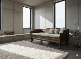 Unikátna starožitná čínska posteľ - 3