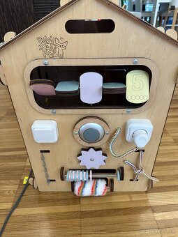 Activity board domček natura pastel - 3