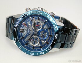 LIGE 8944 Blue Chronograph - pánske štýlové hodinky - 3