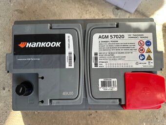 Predam Autobatériu AGM 57020 Hankook - 3