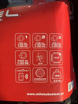 Milwaukee M18 ONEFHIWF34-502X Aku rázový uťahovák 4933459730 - 3
