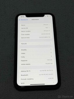 Predám iphone 11 128GB čierny používaný základne známky - 3