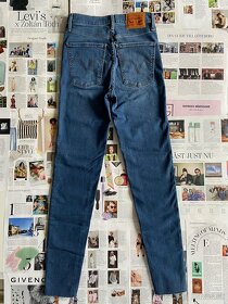Levi’s Mile High Super Skinny W25 L30 džínsy XS Levis Levi - 3