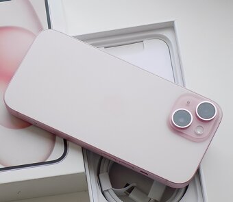 iPhone 15 Pink BATERIE 100% TOP - 3