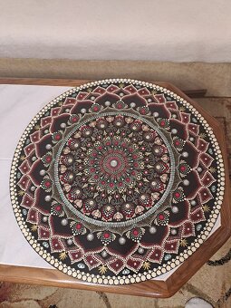 Rucne malovana mandala priemer 63cm - 3