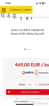 Jedálensky stôl Emilia+6stoličiek - 3