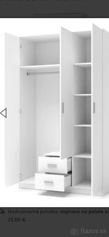 Šatníková skriňa 120x205 cm - 3