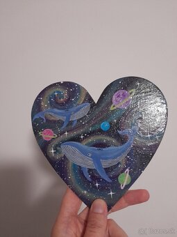 Akryl veľrybky, vesmír - 3