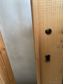 Ľavé dvere drevené falcovane (bez skla) nepoužité 80x197cm - 3