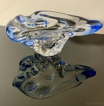 Krásna miska / popolník / z hutného skla návrh Karel Zemek - 3