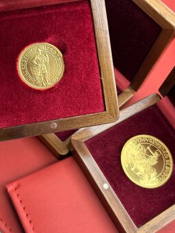Zlatý 5 dukát Ján Čejka 2022 Václav na koni Au 986/1000 - 3