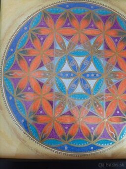 Mandala kvet života v rámčeku - 3