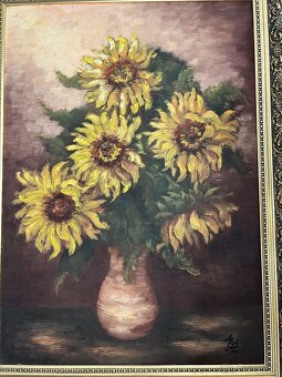 Obraz olejomalba slnečnice - 3