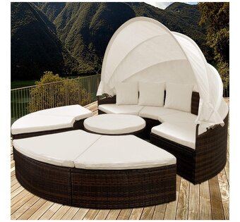 Okrúhla záhradná sedačka - 3