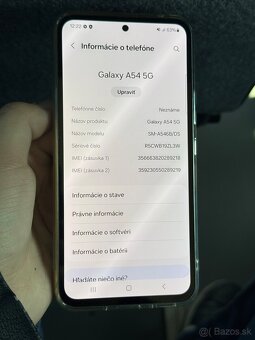 Predám Samsung Galaxy A54 5G 8GB Rám 128GB Black - 3