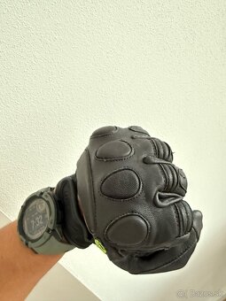 Kožené rukavice na motorku W-tec - 3