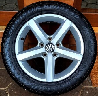 Alu R16 5x112 + zimné pneu 205/55 R16 pre VW a iné... - 3