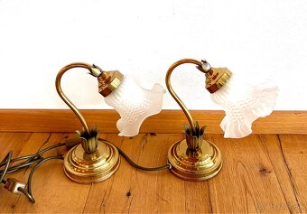 Staré mosazné párové lampičky - 3