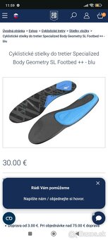 Stielky specialized body geometry SL footbed - 3