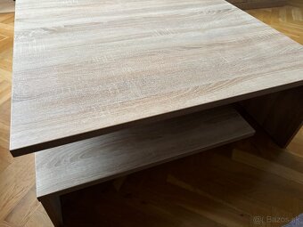 Predám konferenčný stolík 90×90 cm – dub sonoma - 3
