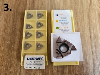 Závitové sústružnícke nože - vonkajšie / stúpanie 0,5-3mm - 3