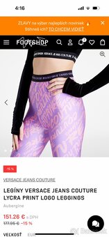 Legíny Versace Jeans Couture, S - 36, PC 185,- € - 3