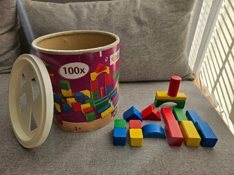 Drevené domino a stavebné kocky - 3