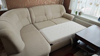 Rozkladacia pohovka s úložným priestorom a taburetkami - 3
