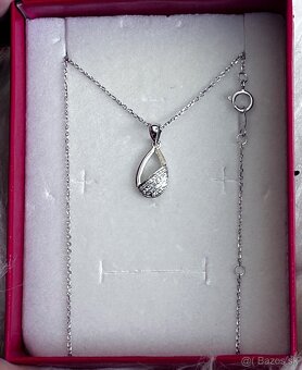 Zlatý náhrdelník s diamantami - 3