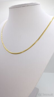 Zlatá pánska kubánska  retiazka plná - 3