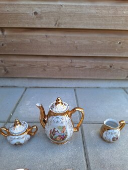 Pozlátená 24 karatovym zlatom cajova suprava - 3