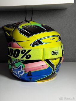 Fox helma / prilba + 100% okuliare - 3