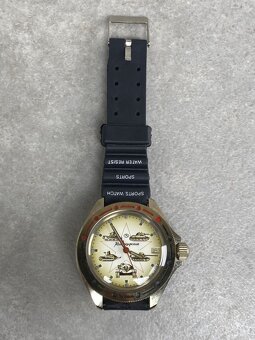Ručné mechanické hodinky Vostok,Komandirskie ciferník Tanky - 3