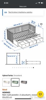 Ikea Hemnes posteľ - 3