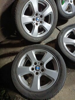 ❄️4ks alu disky orig. BMW 5x120 R17 pneu 245/45 r17 - 3