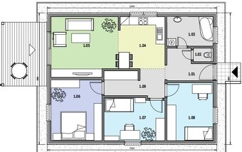 🌞 IBV Slnečná: nízkorozpočtové 4-izbové drevodomy, Sučany - 3