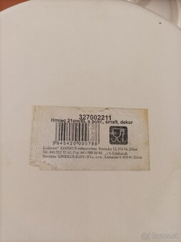 Hrniec smalt + pokr. 21cm/6L dekor Vtáčik KLC - 3