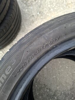 Letné pneumatiky - 2ks - 225/45 R17 91Y zn. Hankook VP - 3