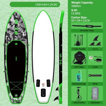 Paddleboard 335cm so sedačkou - 3