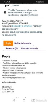 Boxerská prilba s ochranu nosa PRO - zn. YAKIMASPORT - 3