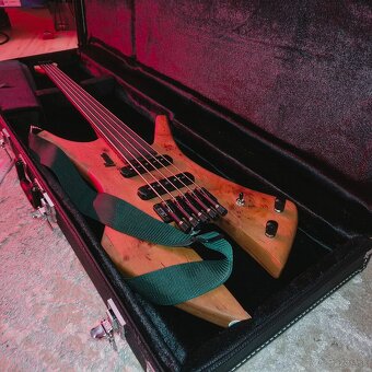 5 strunová basgitara fretless basa - 3