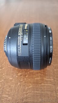 Predám Nikkor 50mm f/1.4G AF-S + UV filter - 3
