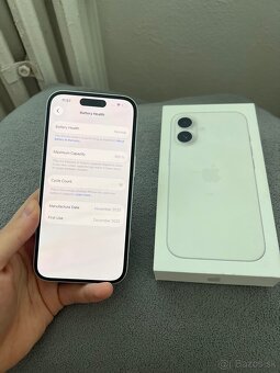 iPhone 16 128 GB Biely AKO NOVÝ - 3