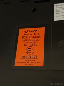 Detská autosedačka Cybex Solution X-Fix 15-36kg - 3