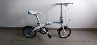 Predám skladací bicykel 14" kolesa. Servisovany.Na výšku 13 - 3