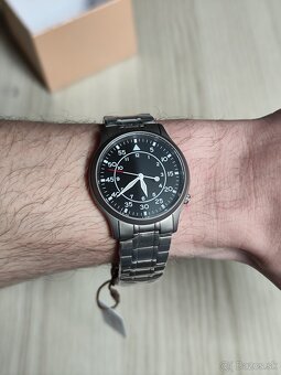 Titánové pánske hodinky BERNY Pilot Field watch, Zafír, NOVÉ - 3