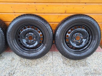 Plechové disky 5x112 R15 57,1 + zimné pneu Semperit 2015 - 3