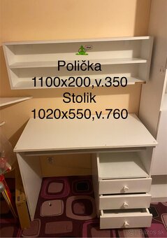 Nabytok do detskej izby + pisacie stoliky - 3