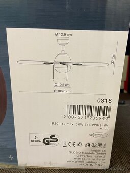 Stropné svetlo s ventilátorom - 3