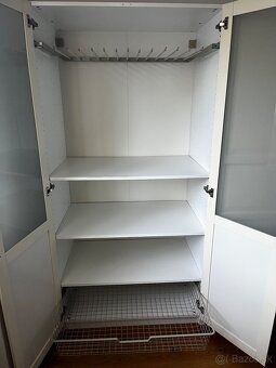Šatníková skriňa - prírodná biela - 3
